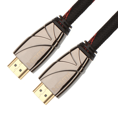 1-jähriges rundes Kabel der Garantie-hohen Geschwindigkeit HDMI 1 m-Länge mit 3D 4K 1.4V 2.0V