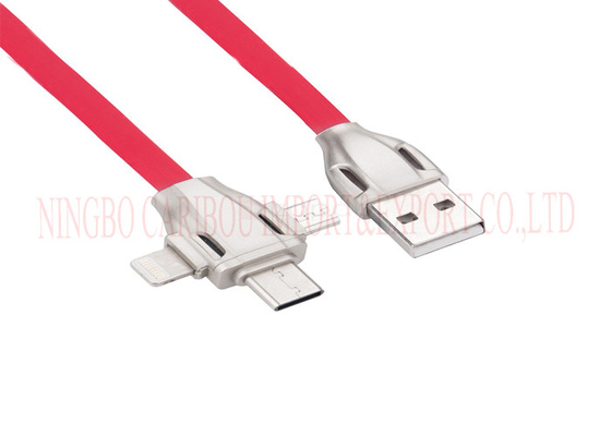 3 in 1 USB-Kabel-mehrfacher Ladegerät-Schnur, multi Funktion bewegliches USB-Kabel